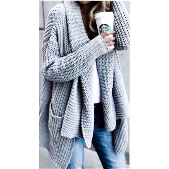 !CLEARANCE! Luxe Gray Cardigan - Picture 3 of 5